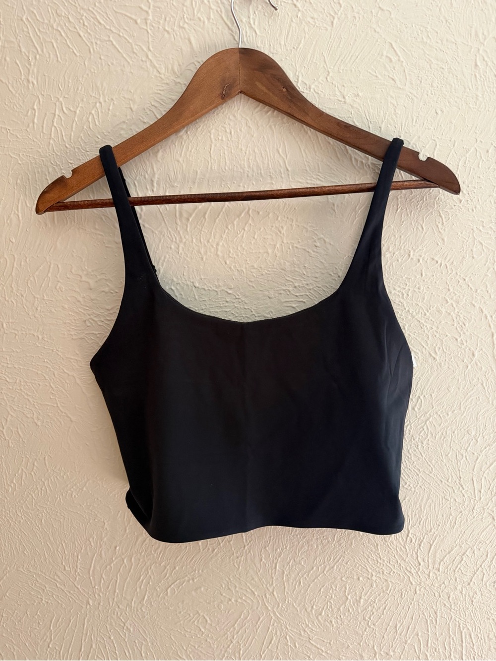 Athleta Cropped Cami Tank Top Black Size SP (Small Petite) NWOT